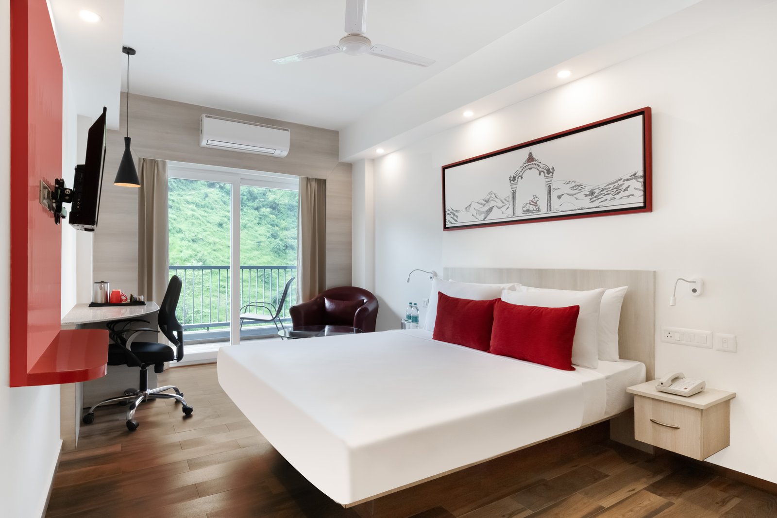 Deluxe Room interior at Hotel Mahananda